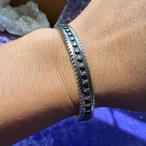 Sterling Silver Star Cuff Bracelet